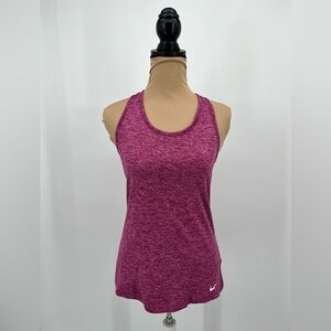 Nike dri-fit marbled pink razorback workout yoga gym athletic tank sz S